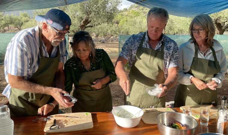Step-by-step Greek cooking class in Kalamata